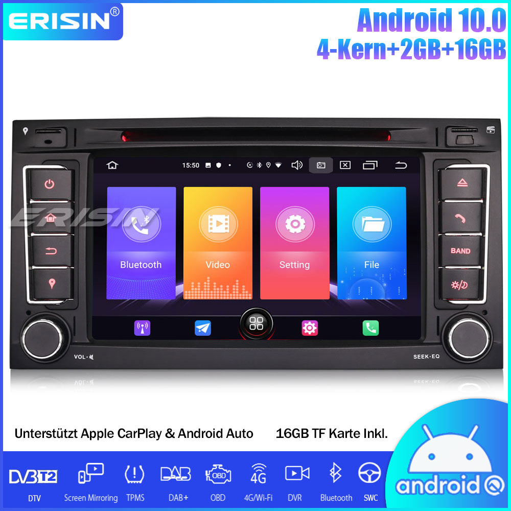 Erisin ES2756T DAB Android 10 0 Autoradio GPS Navi SWC DVB T2 CarPlay