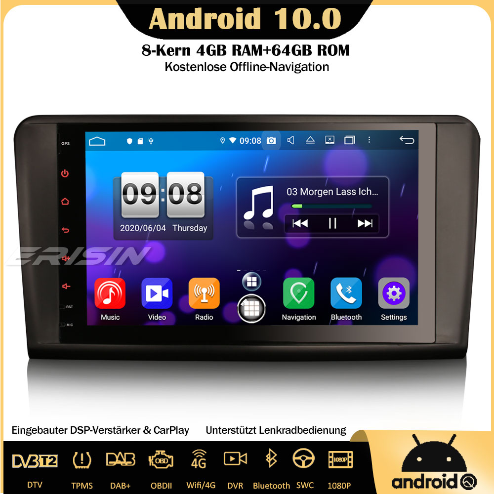 Erisin ES8794L 9 8 Kern DSP DAB Android 10 0 Autoradio GPS CarPlay