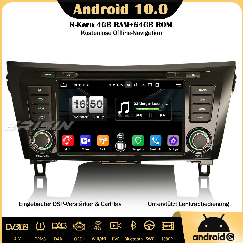 Erisin Es Q Kern Dsp Dab Android Autoradio Gps Carplay Obd