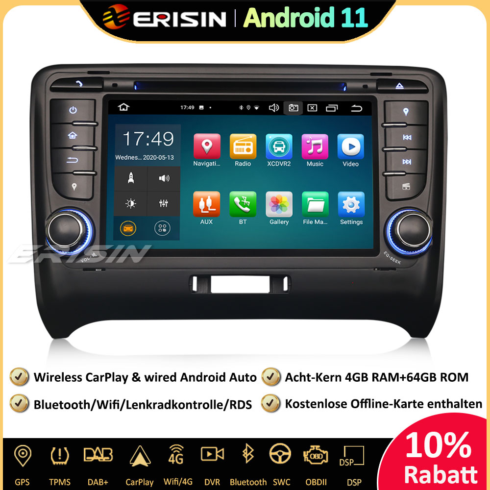 Erisin ES8179A 8 Kern Android 11 0 DAB Autoradio GPS Navi CarPlay OBD