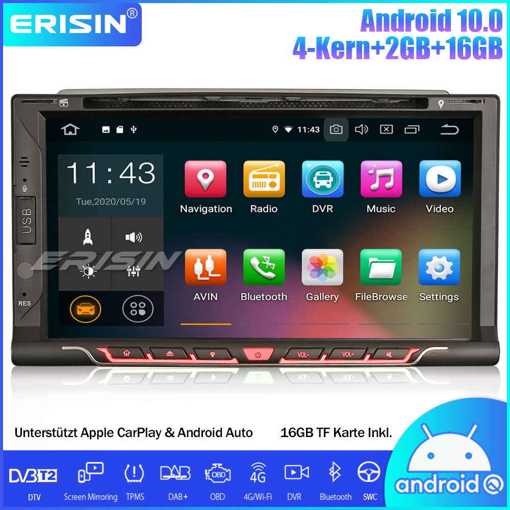 Autoradio Android 14 Pour Audi TT MK2 8J (2006-2014) - Écran 7" IPS, Qualcomm 8-Core, 8Go RAM, 128Go ROM, CarPlay/Android Auto, GPS, 4G, DAB+ - 10
