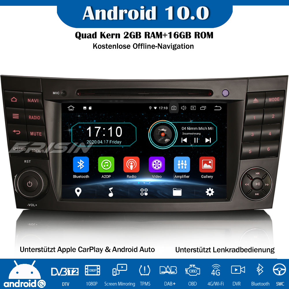 Erisin ES5980E Android 10.0 Autoradio GPS WiFi DAB+ DVD TPMS DTV ...