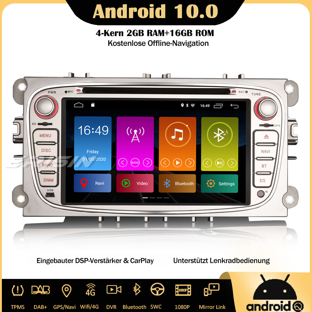 Autoradio Android 10 DSP Pour Alfa Romeo Mito - CarPlay, DAB+, 4GB RAM, Double DIN